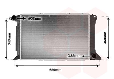 VAN WEZEL Radiators, Motora dzesēšanas sistēma 18002261